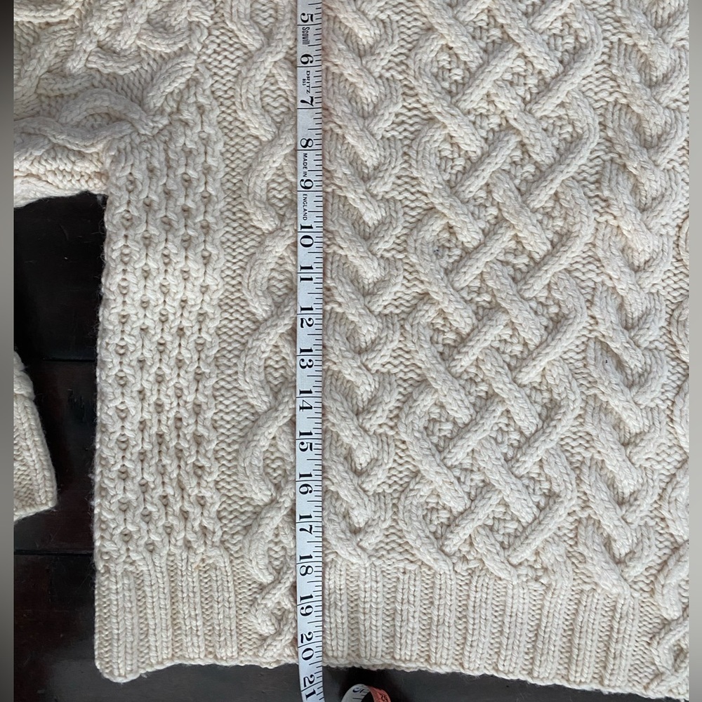 J. Crew Cream Cable Knit Turtleneck Sweater - Picture 5 of 8